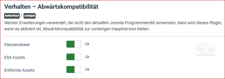 Verhalten Abwärtskompatibilität